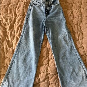 Good American Light Blue Flare Jeans